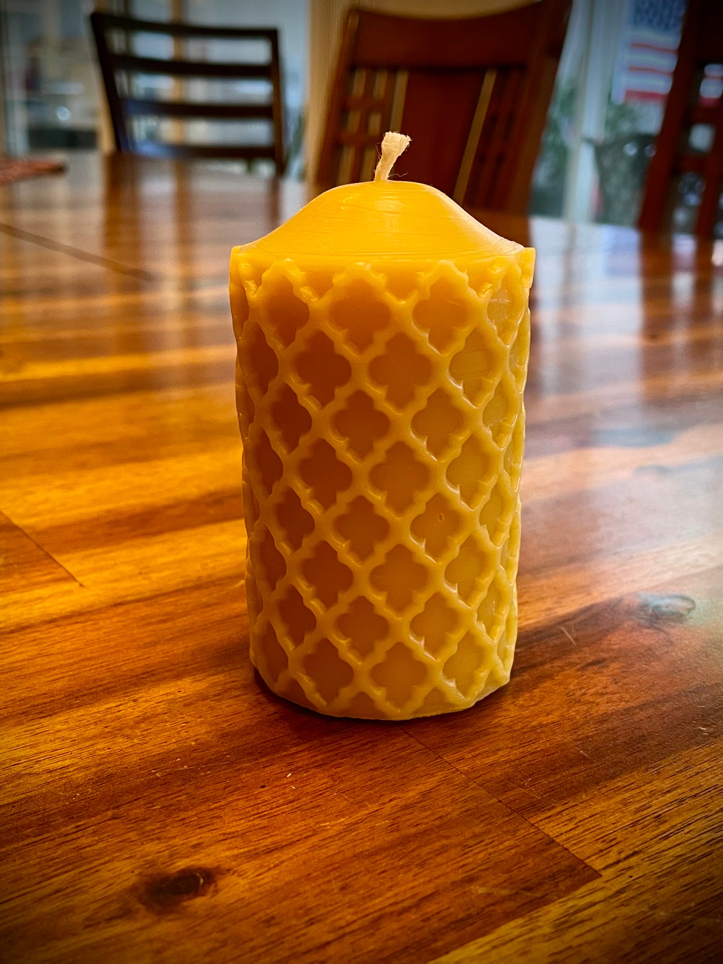 Gothic Tracery 100% Beeswax Candle