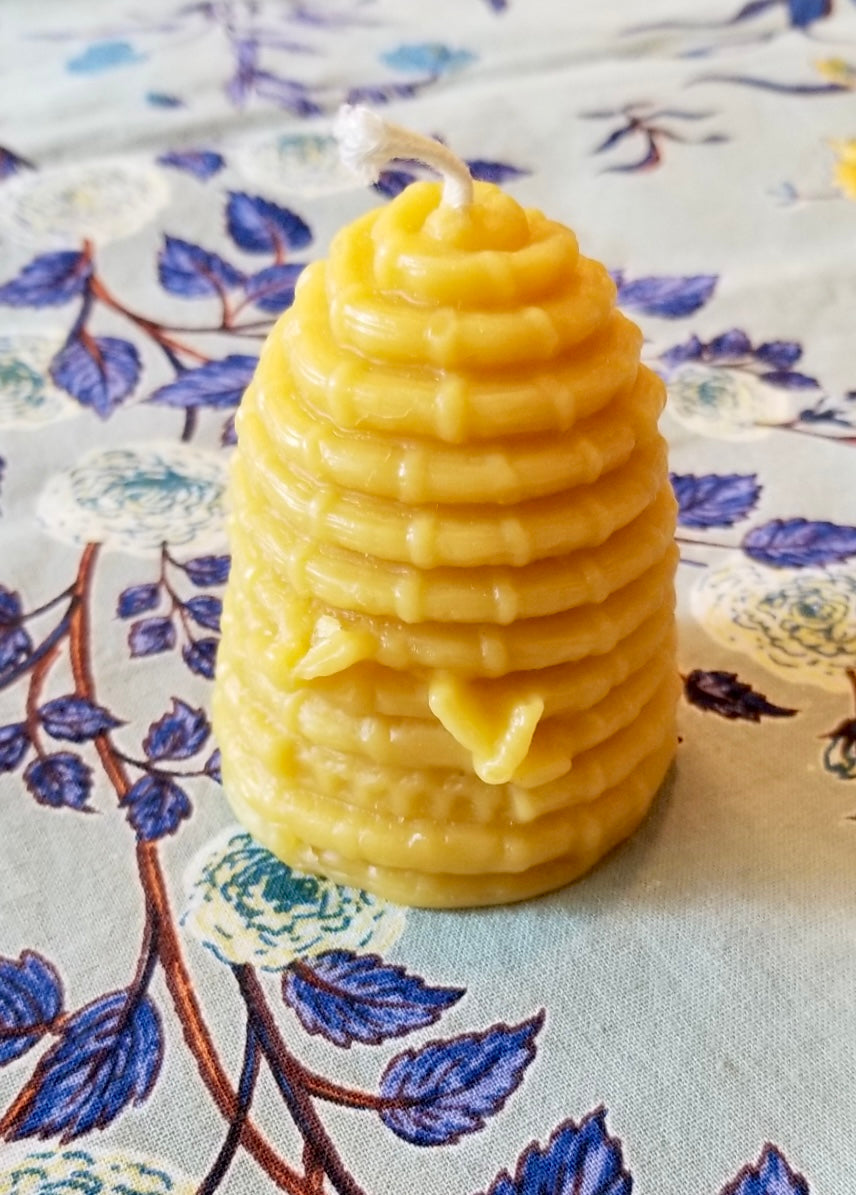 Large Beehive 100% Beeswax Candle