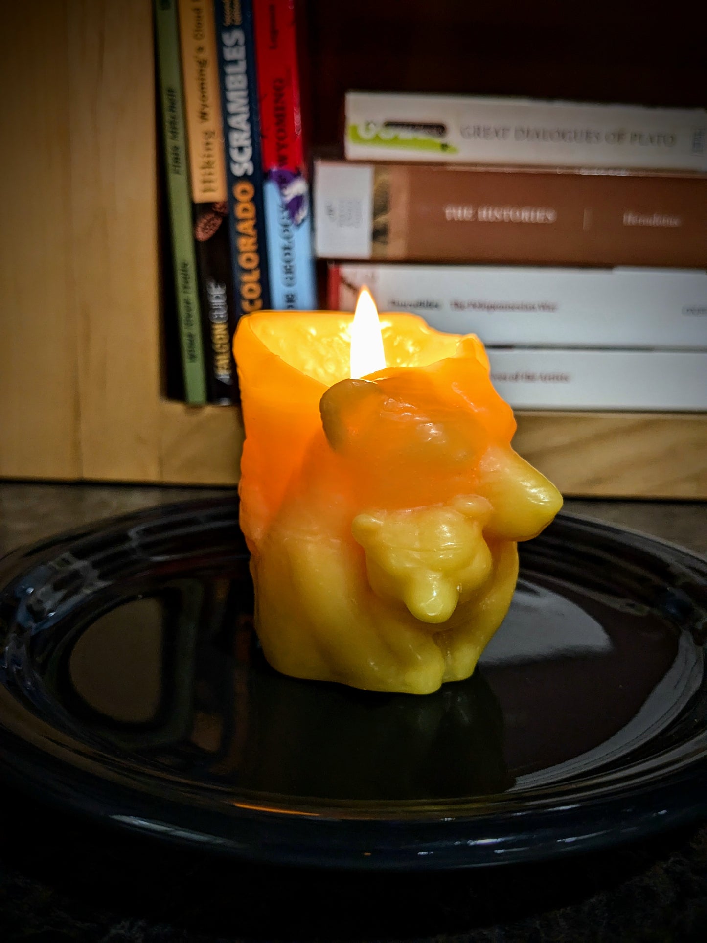 Mama Bear Pillar Candle - 100% Beeswax