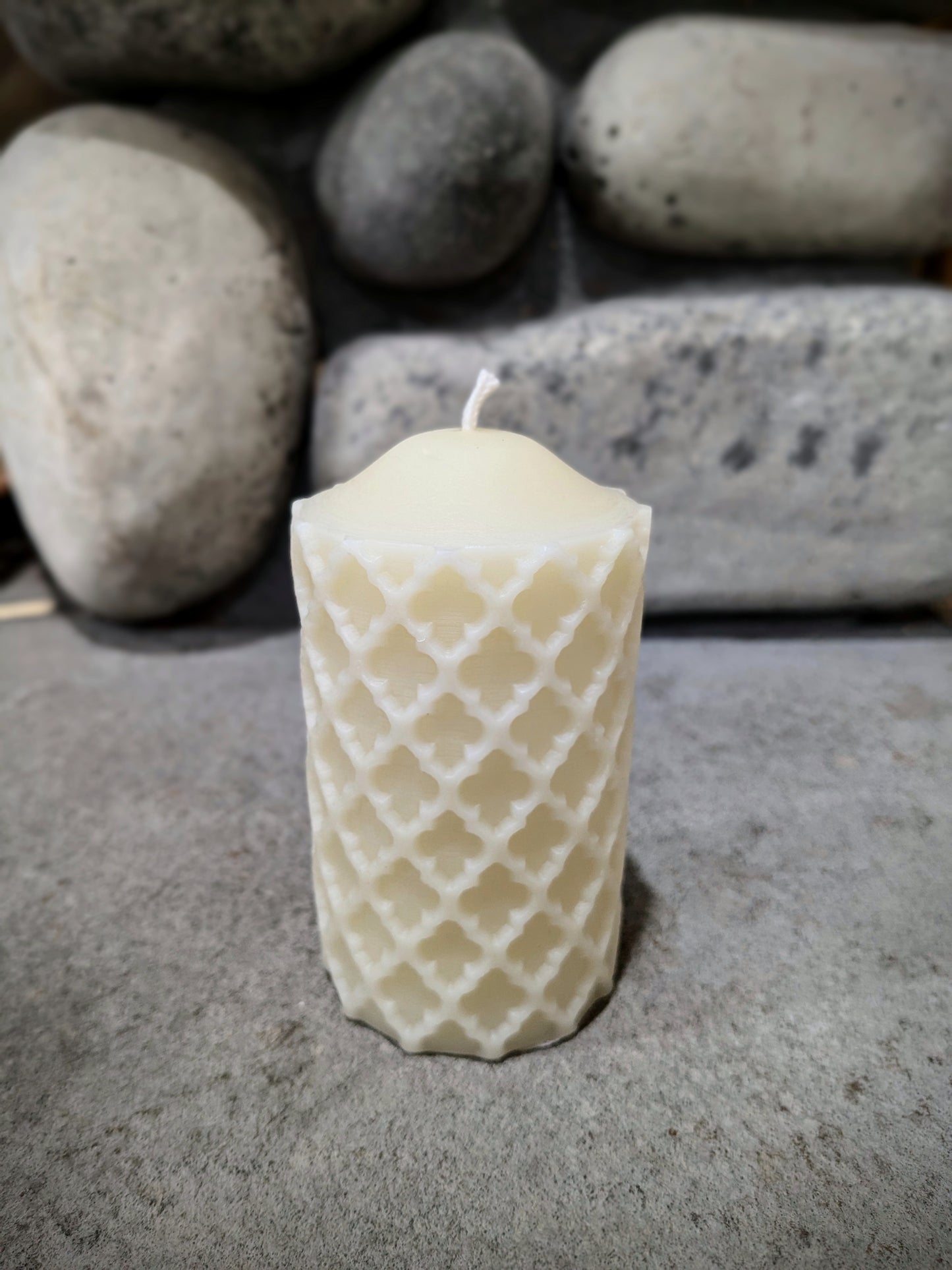 Gothic Tracery 100% Beeswax Candle