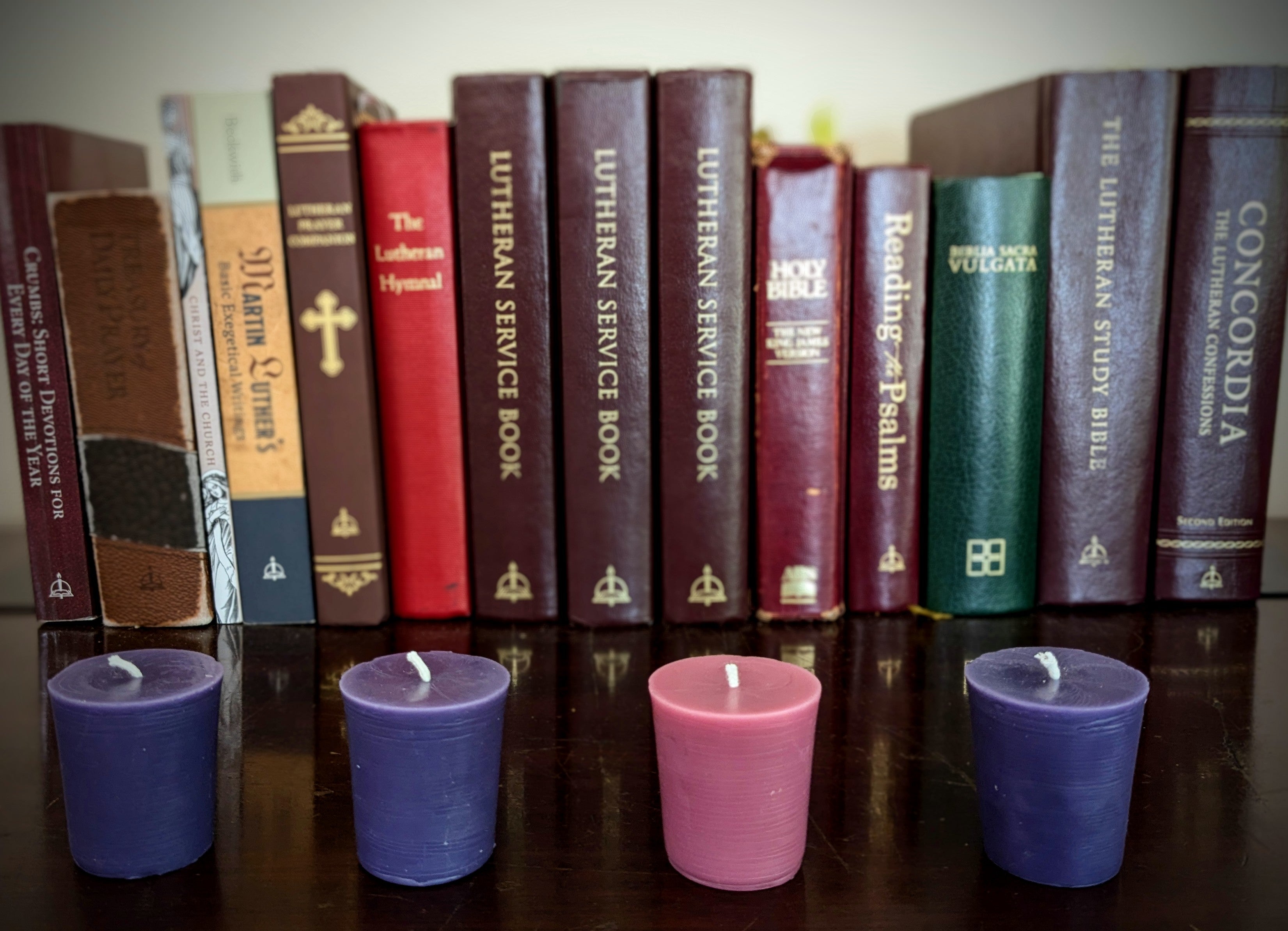 100% Beeswax Votive Advent Candles - set of 4 – Lux Christi Candle