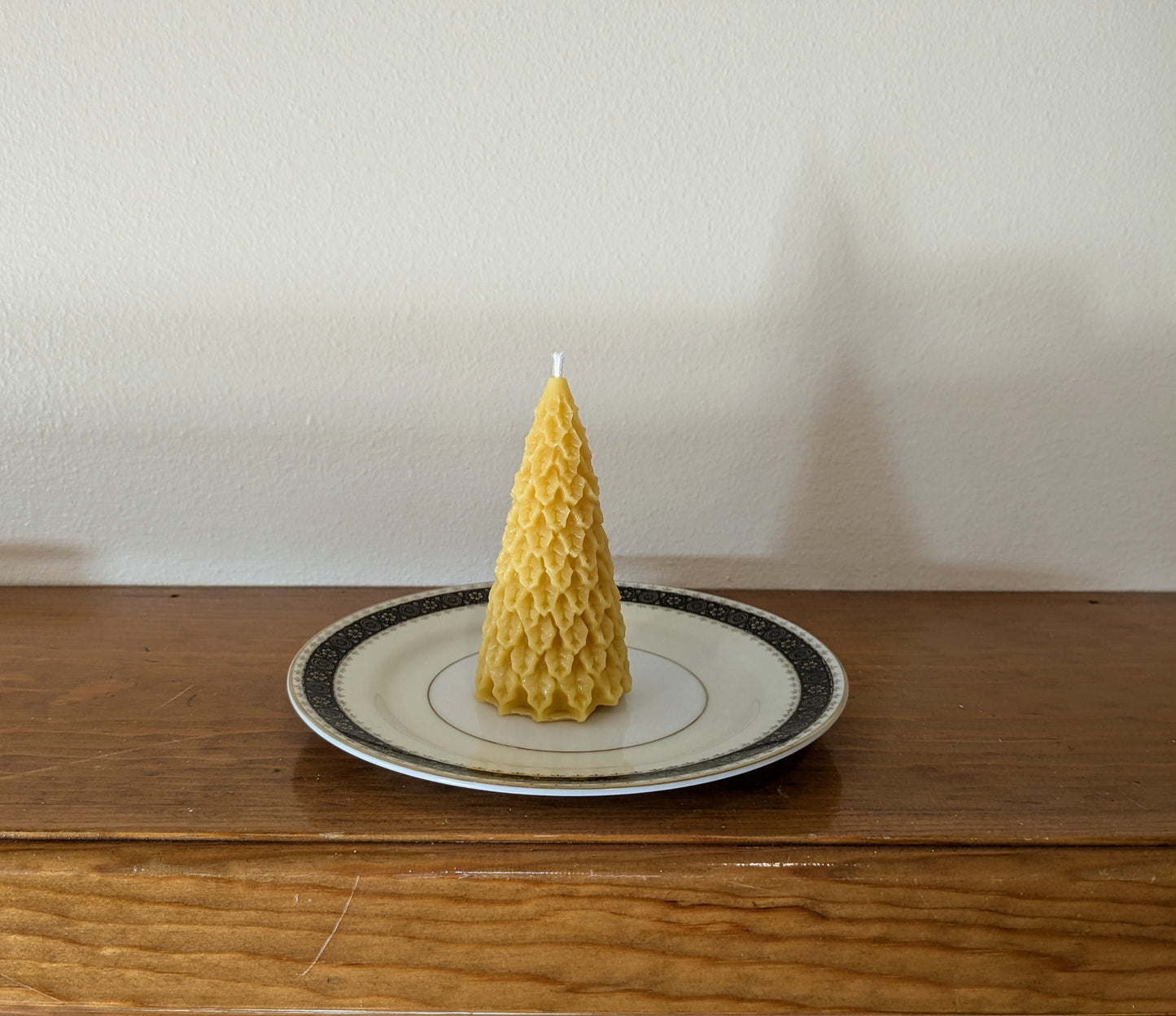 Tree - Holly Christmas Tree 100% Beeswax Candle