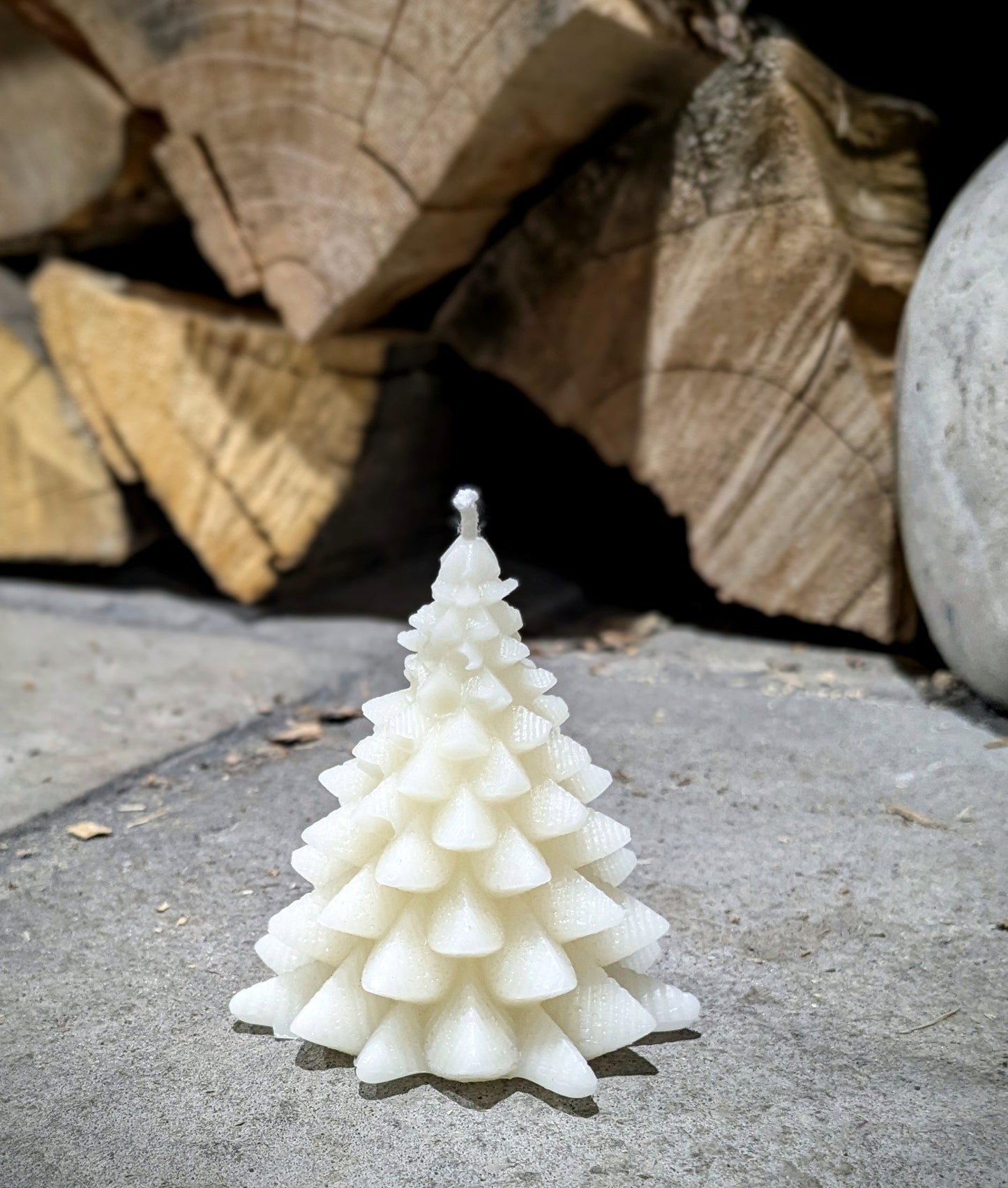 Tree - Fat Pine Christmas Tree 100% Beeswax Candle