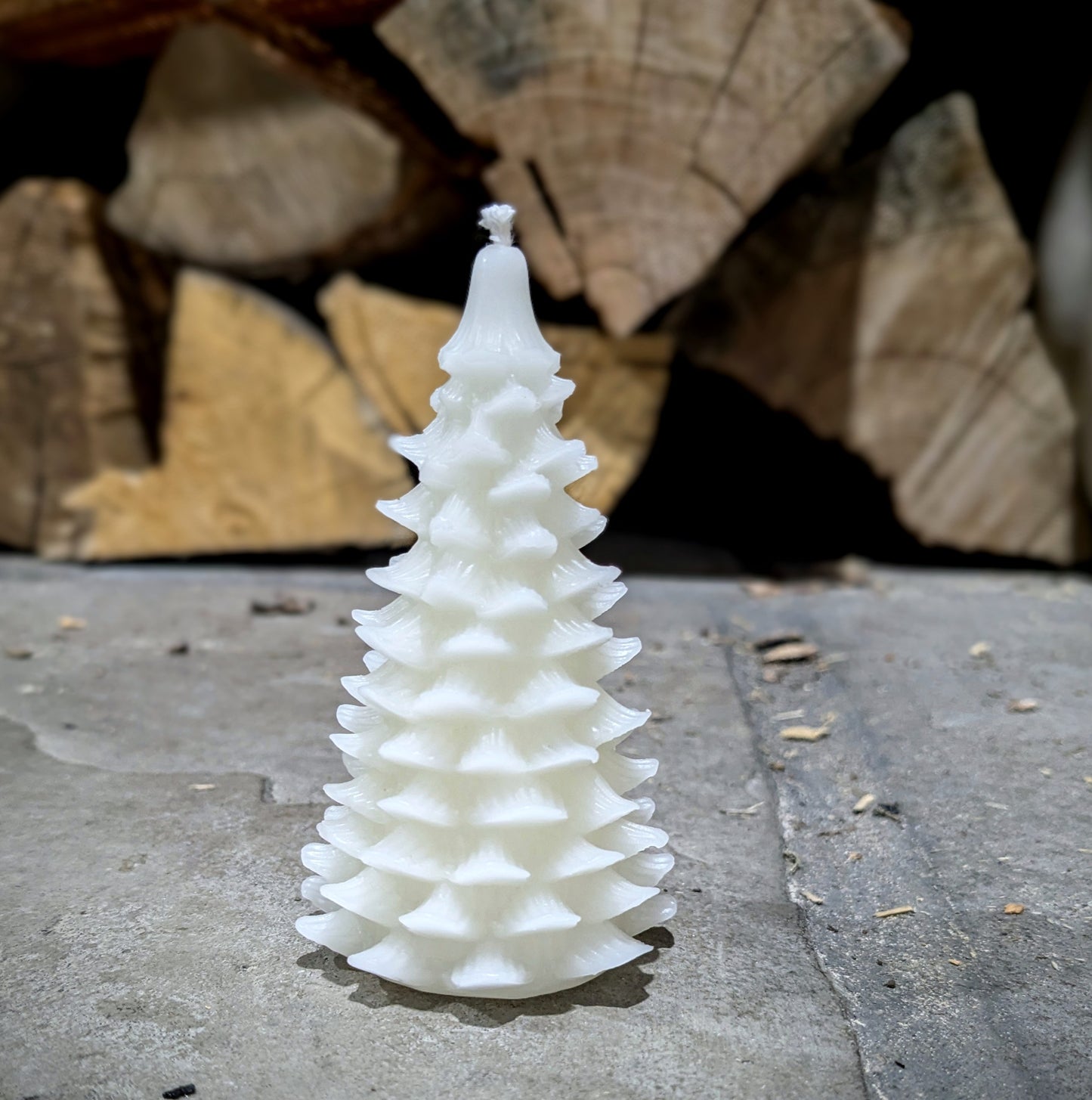 Tree- Winter Evergreen Christmas Tree 100% Beeswax Candle