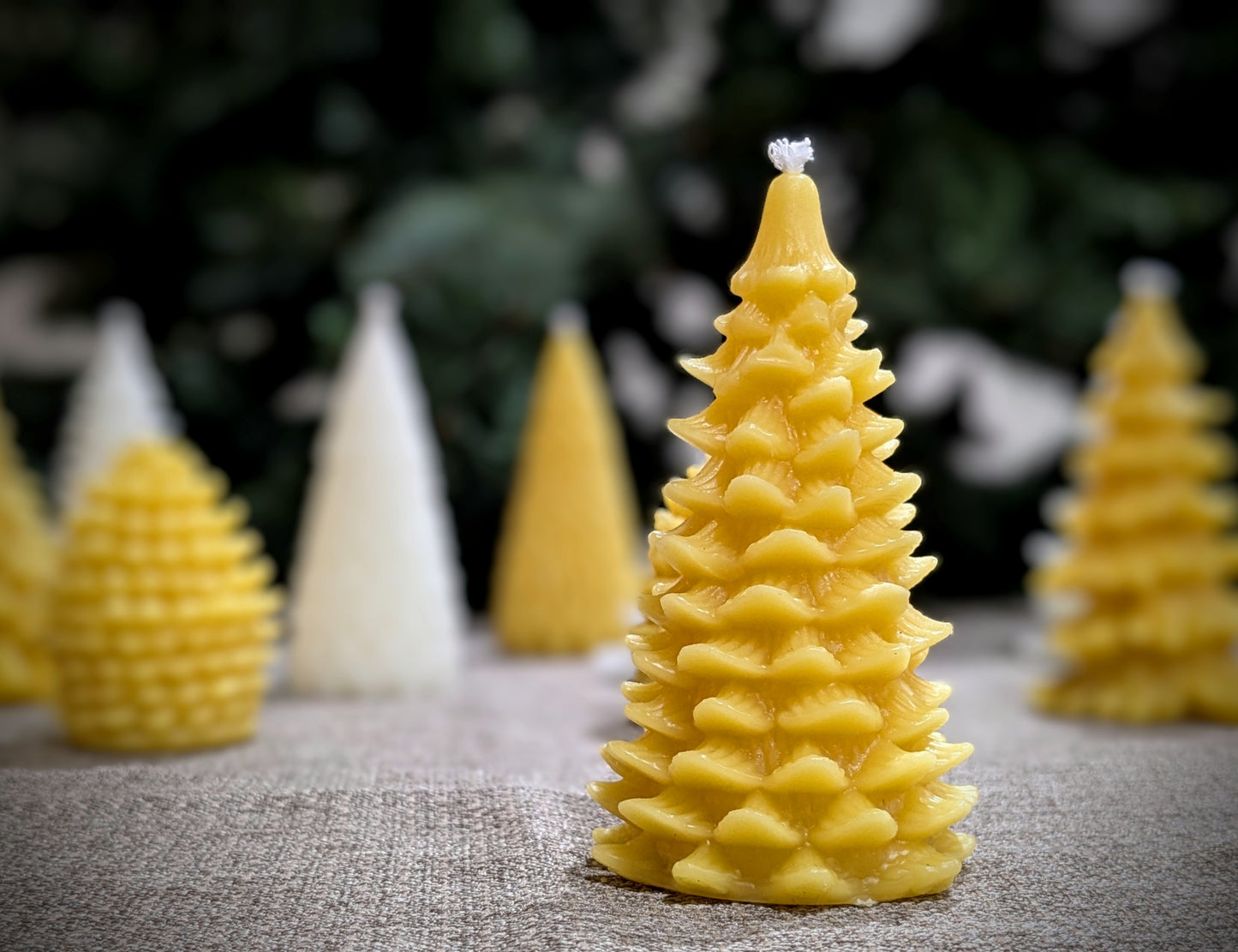 Tree- Winter Evergreen Christmas Tree 100% Beeswax Candle