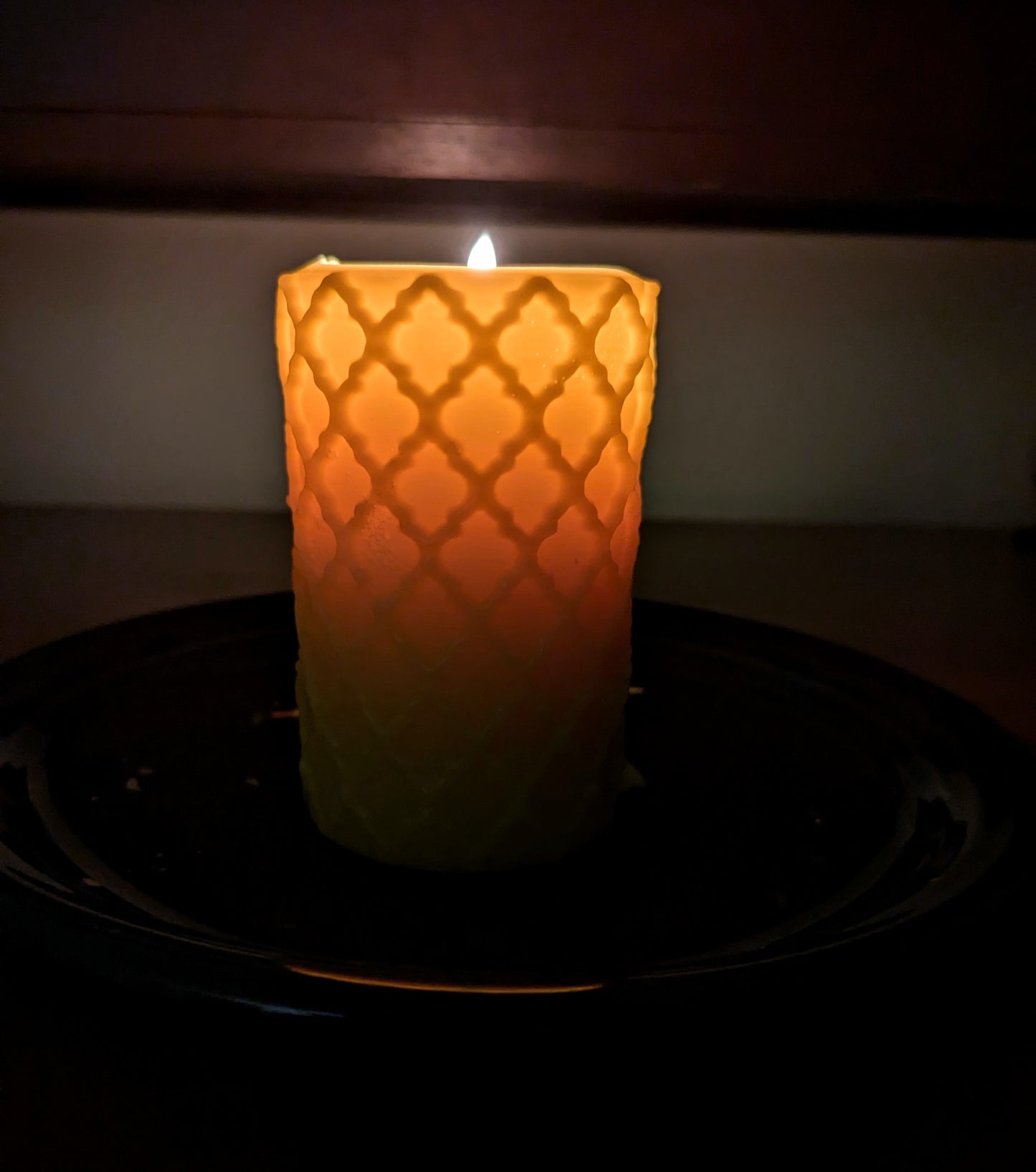 Gothic Tracery 100% Beeswax Candle