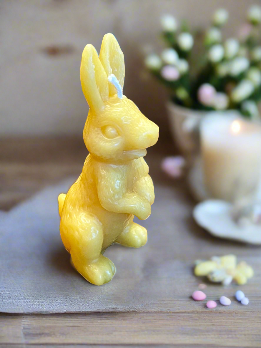 Small Rabbit Candle -100% Beeswax