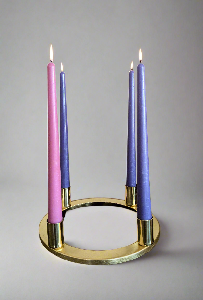 100% Beeswax Advent Taper Candle - set of 4