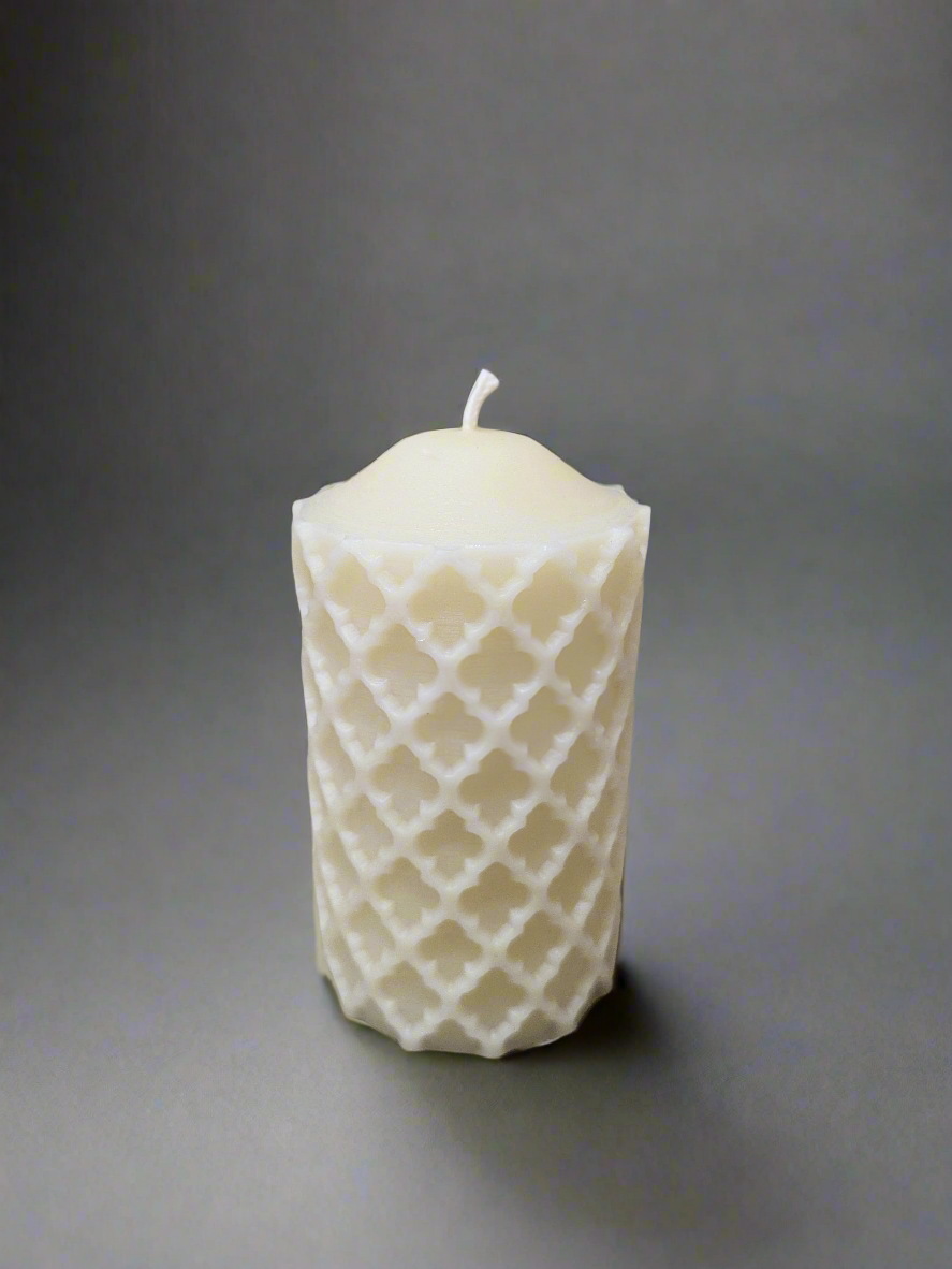 Gothic Tracery 100% Beeswax Candle