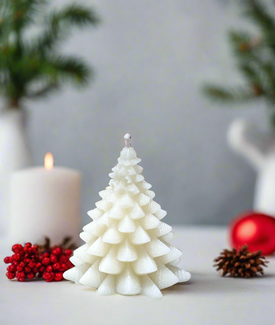 Tree - Fat Pine Christmas Tree 100% Beeswax Candle