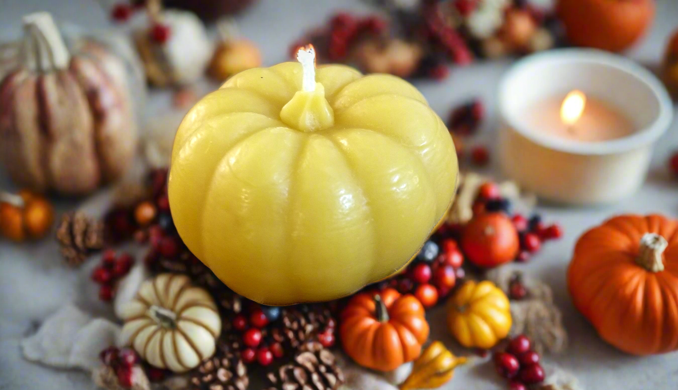 Pumpkin Candle - 100% Beeswax