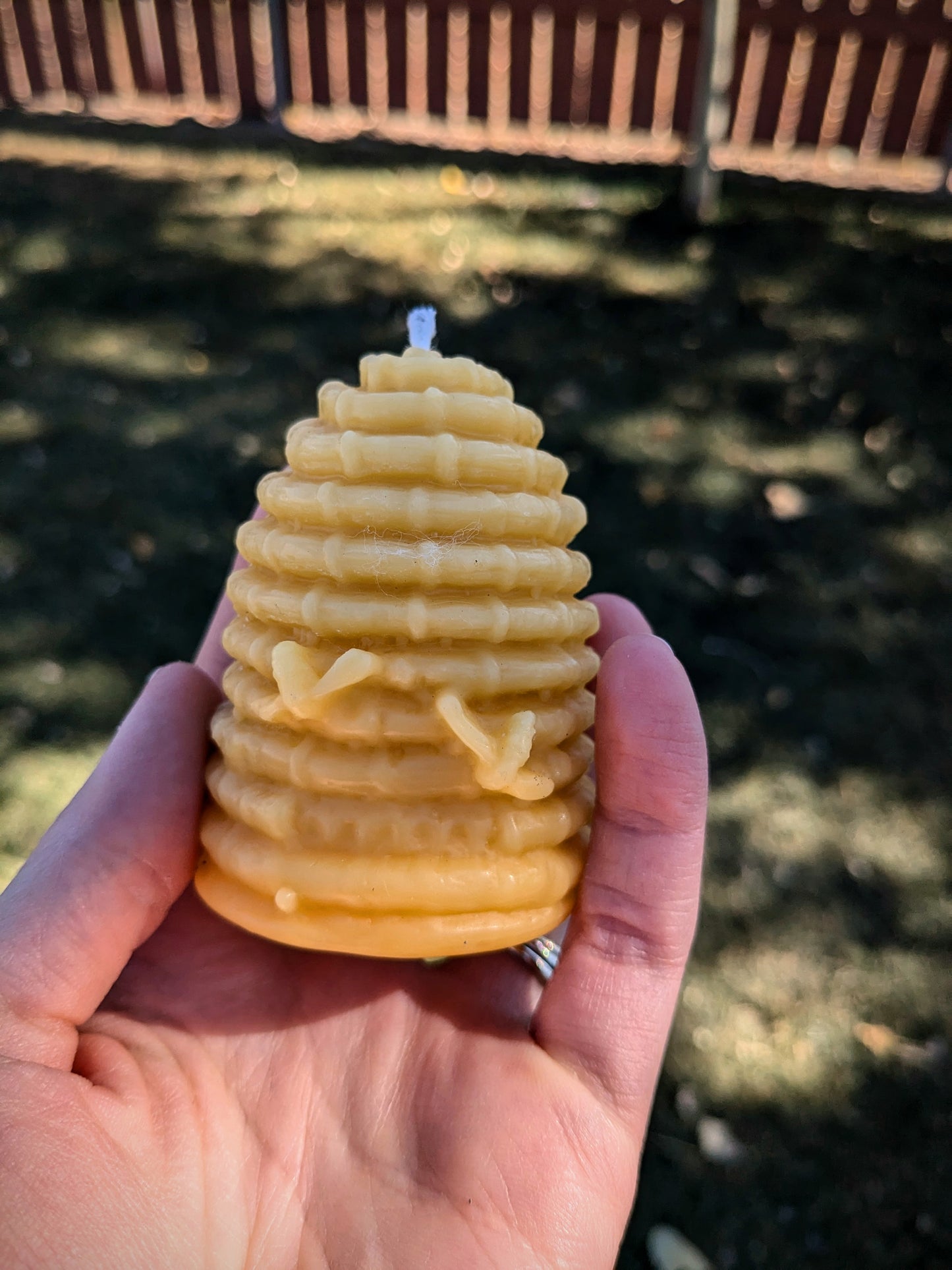 Large Beehive 100% Beeswax Candle