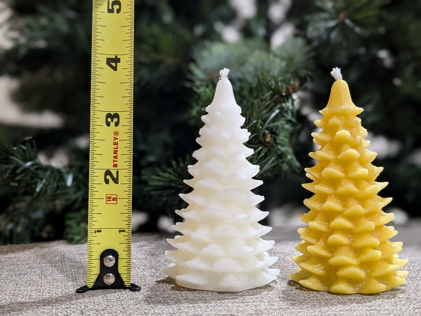 Tree- Winter Evergreen Christmas Tree 100% Beeswax Candle