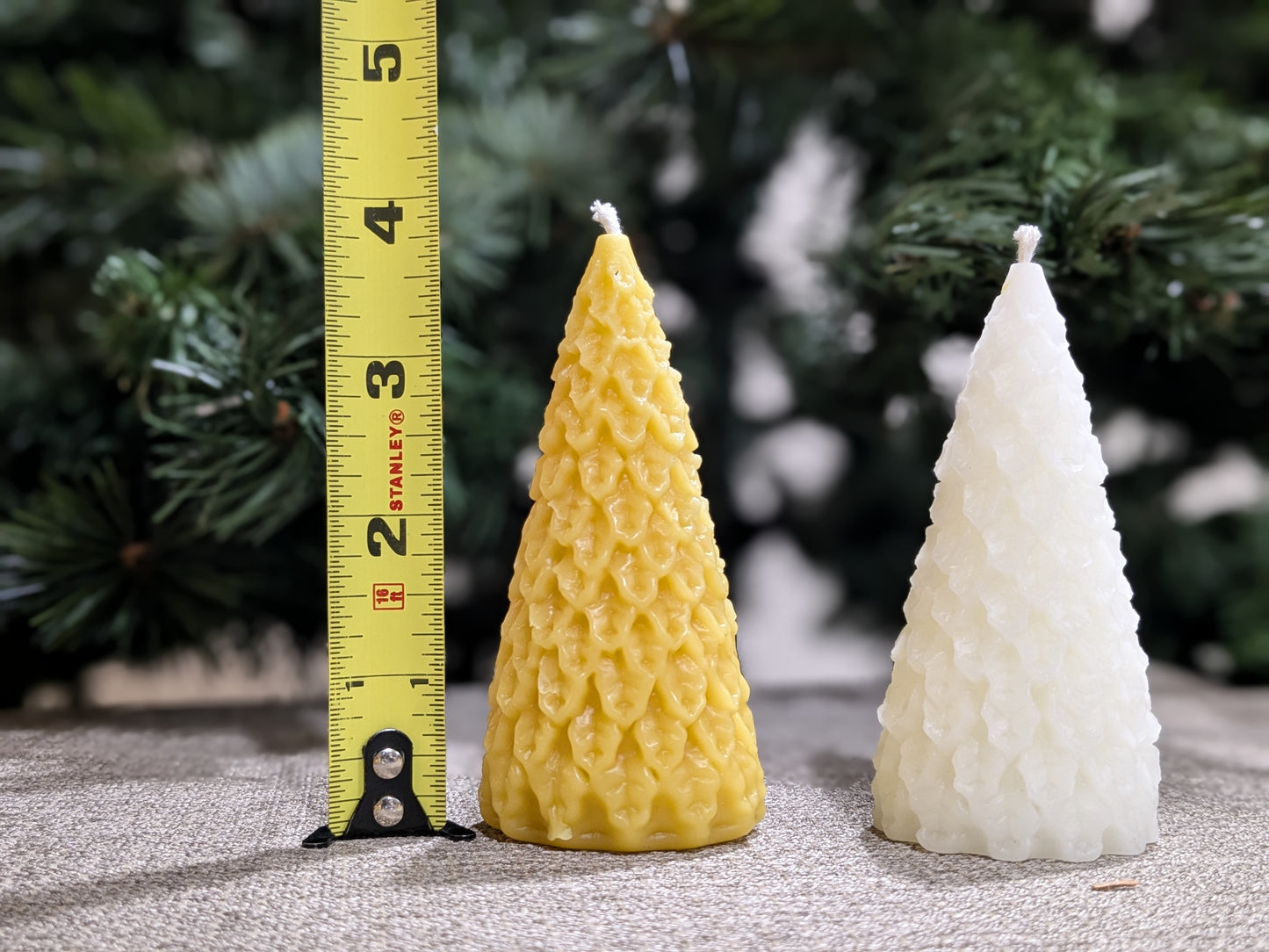 Tree - Holly Christmas Tree 100% Beeswax Candle