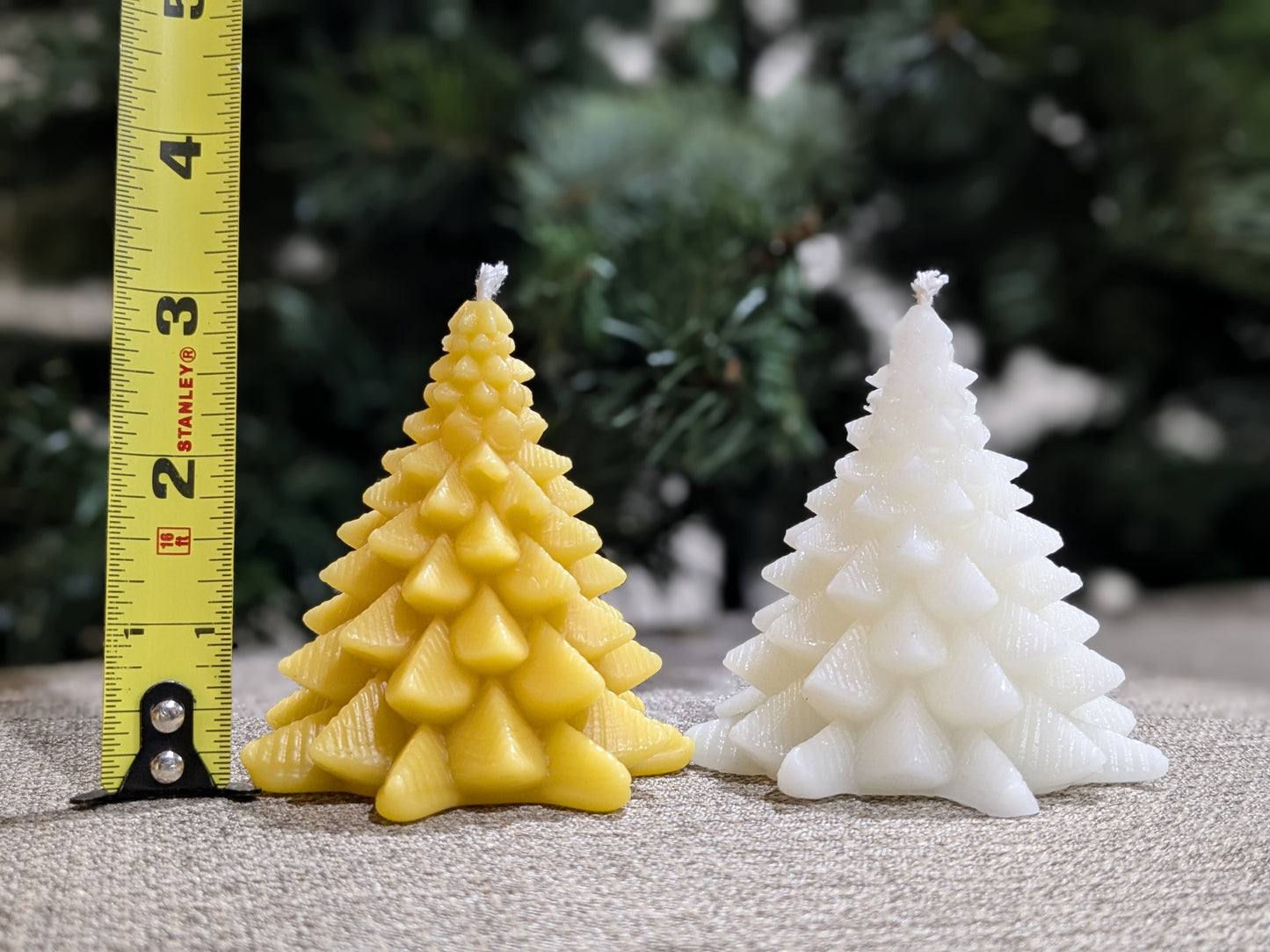 Tree - Fat Pine Christmas Tree 100% Beeswax Candle