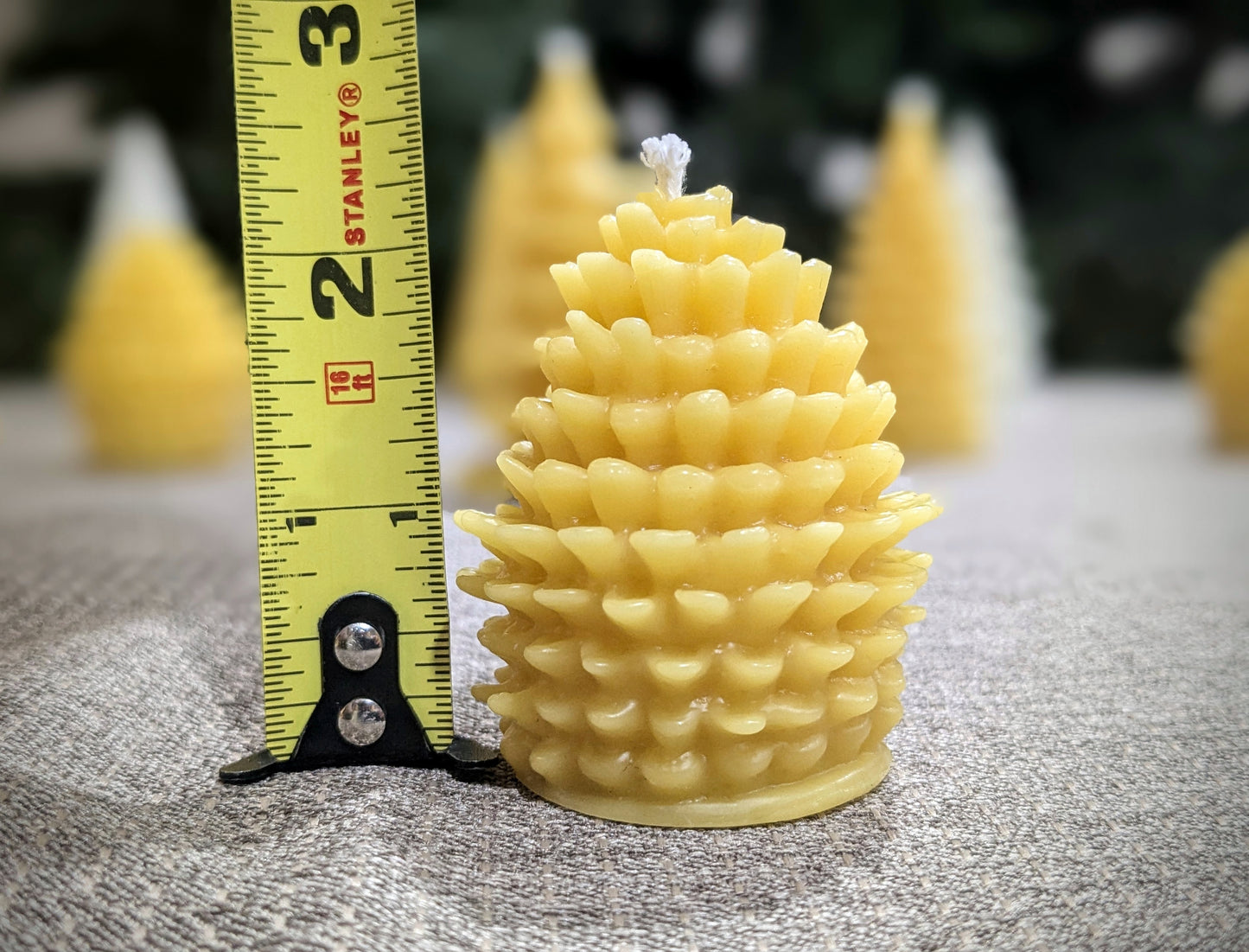 Pinecone 100% Beeswax Candle